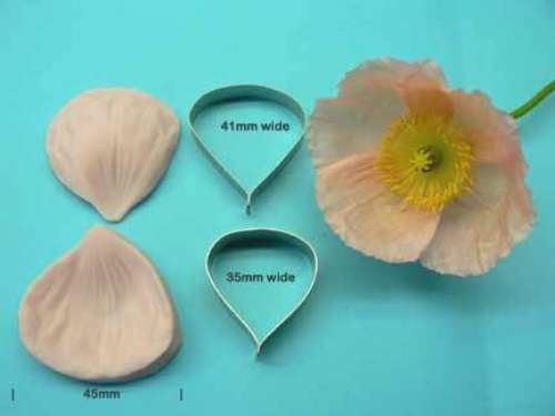 Poppy Cutter and Veiner Set - Click Image to Close